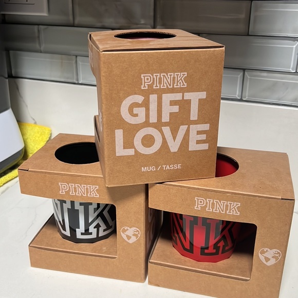 3PCS VICTORIA’S SECRET PINK COFFEE MUG - Picture 2 of 2